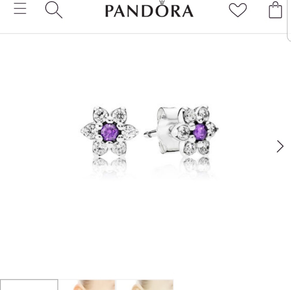 forget me not pandora earrings